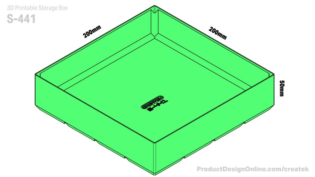 Createk S441 3D printable storage box
