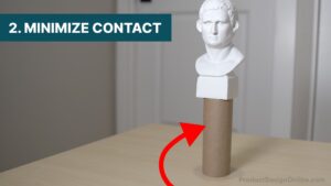 Prop your 3D scan object on a toilet paper roll or common object