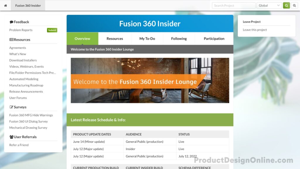 Fusion 360 Insider Program Lounge