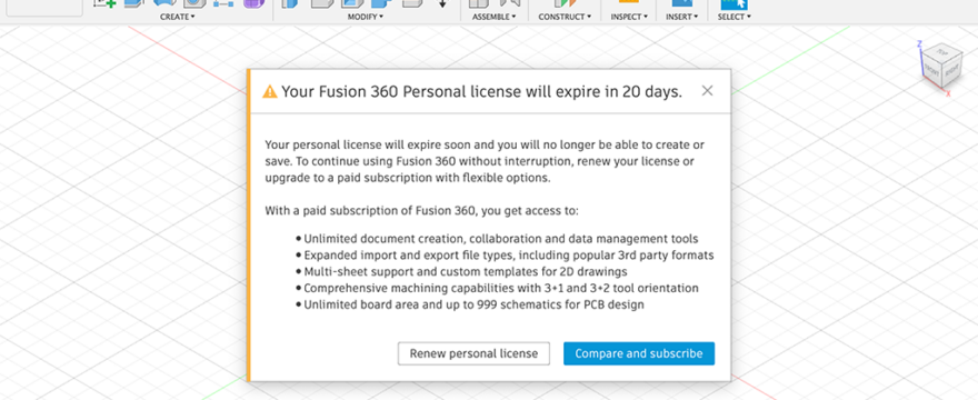 How to Renew the Fusion 360 Personal Use License for Free (2023)