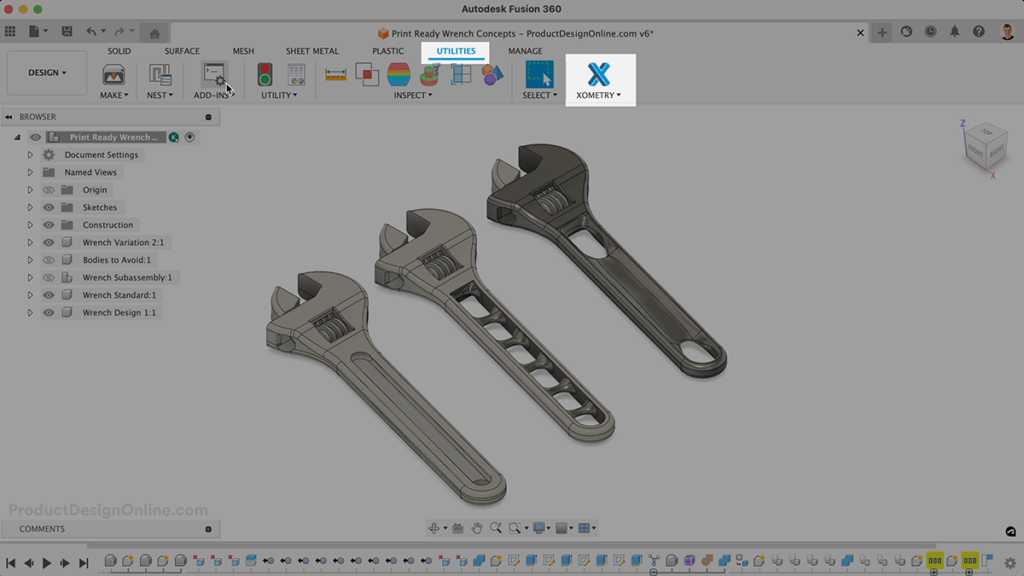 Activate the Xometry Add-in in Autodesk Fusion 360